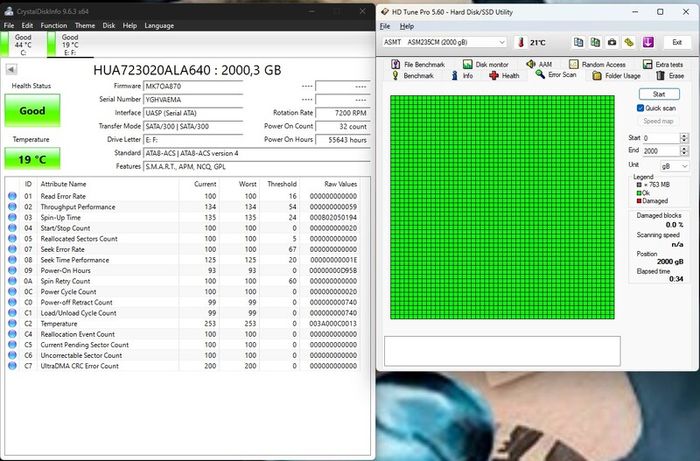 Hard Drive Hitachi 2tb Sata 6gb/s 7200rpm Hdd 3.5"