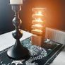 Hand Crafted Tiered Lamp Image 2