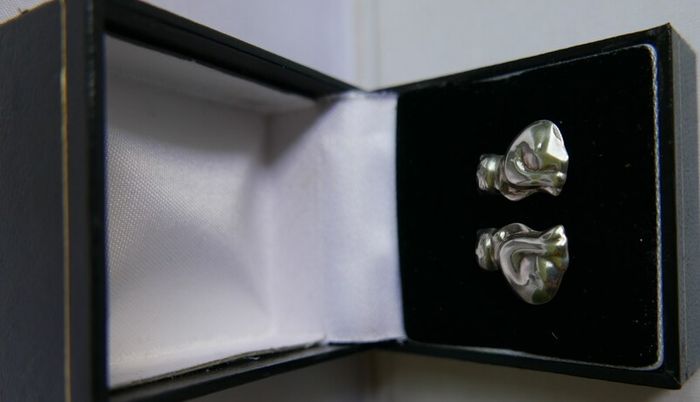 Vintage Sterling Silver 925  Earrings 2,13g