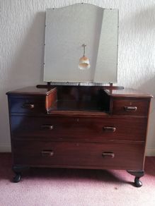 Solid mahogany dressing table