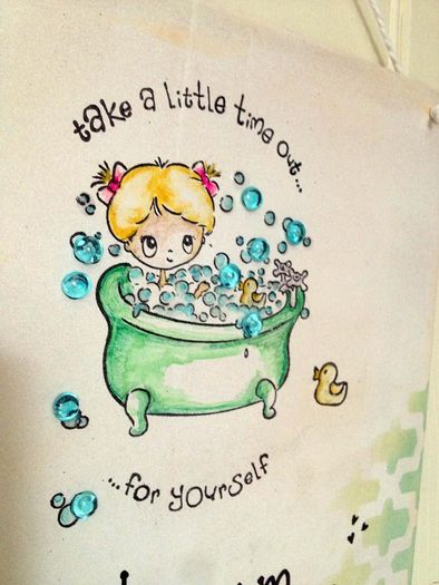 Cute Bathroom Sign - Handmade
