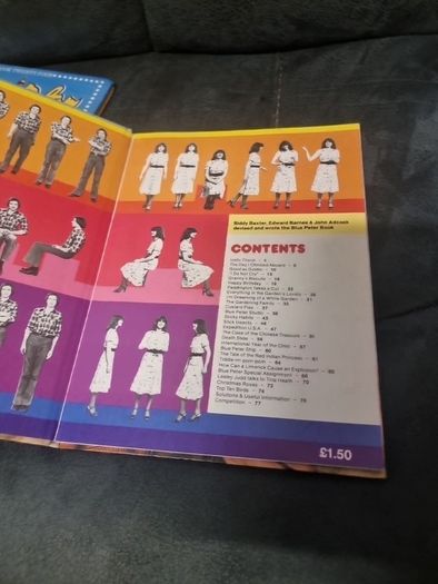 4 vintage Blue Peter annuals job lot.