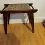 Mid Century woven stool. Image 5