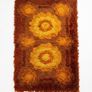 Vintage Retro Mid Century Scandinavian Wool Rug Image 4