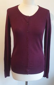 Vero Moda Women's Cardigan Long Sleeves Wine New With Tags Size S