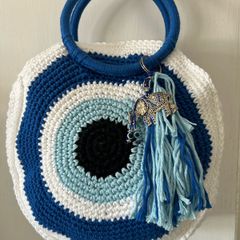 Evil Eye Crochet bag