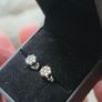 Stunning 1.00 ctw Natural Diamond Cluster Earrings in 18K Gold Image 2