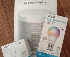 Mi Smart Speaker, Tapo Mini Smart Wi-Fi Socket and Tapo Smart Wi-Fi Multicolour Bulb