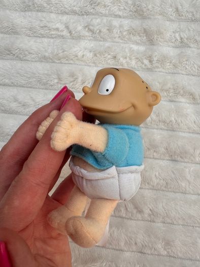 Burger King 1998 Rugrats Tommy Pickles Hugging clip on Plush approx. 4" Used Please see photos