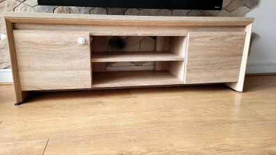 Modern Oak Effect TV Unit  Excellent Condition