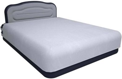 NEW SALE | AIR Bed Deluxe - Self-Inflating Airbed with Custom Fitted Sheet Included - Great Guest Bed, Camping Mattress - Built-in Pump & Headboard - Available in UK Single, Double & King - Double Size