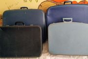 4 vintage Antique suitcases from the late 60's early 70's