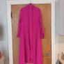 Cerise Pink Shirt Dress With A Selt Tie Belt.  S. 12. New. Image 3