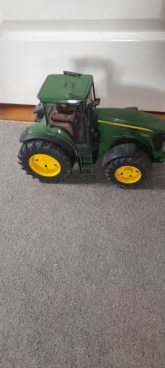 John Deere toy tractor