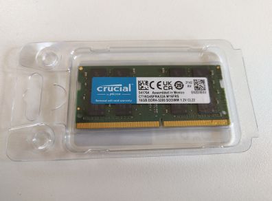 Crucial Ddr4 Ram 16gb 3200mhz Sodimm Cl22