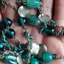 Vintage Art Glass Necklace. Image 2