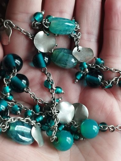 Vintage Art Glass Necklace.