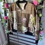 jacket Bnwt suede effect bomber jacket one size scarf print equestrian style Image 7