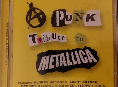 Various - A Punk Tribute To Metallica CD (2001) HARD TO FIND DOA, Vibrators EX+