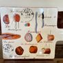 Elegant Retro Graphic French Bread and Cheese Serving Board in Glazed Ceramic Image 3