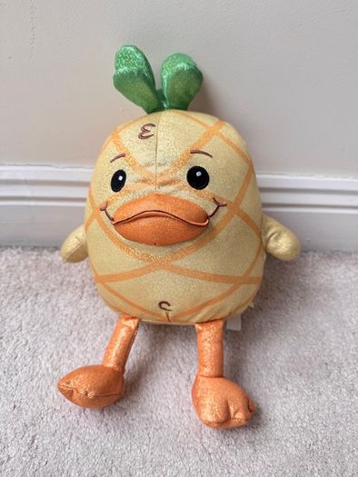 Moriah Elizabeth Sparkle Georgie Pineapple Duck Plush Soft approx. 10" Used Please see photos