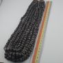 Vintage African Style White Stripe 10mm - 10.9mm Glass Beads necklace Strand Image 10