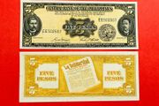 Philippines  5 Peso. 1949  Pick 135e. ( Uncirculated )
