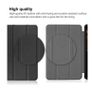 Premium Smart Cover For Samsung Galaxy Tab S8 Ultra Trifold Case Black Image 2