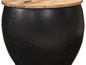 Coffee Table Round 53x43 cm Solid Mango Wood
