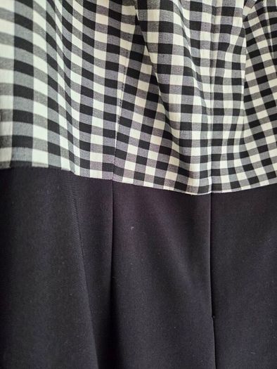 Joseph Ribkoff black and white off shoulders dress