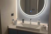 Bathroom mirror LED round anti fog