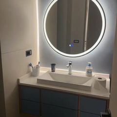Bathroom mirror LED round anti fog