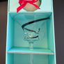 Cashel Living Red & Black Swirl Glass Candleholders Pair Boxed 17cm Image 4