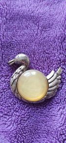 Miss Selfridge Vintage-Style Swan Brooch (Early 2010s)