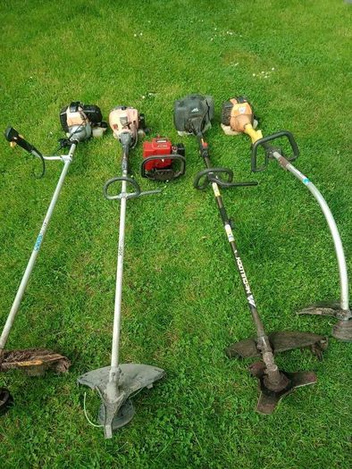 4 strimmers and a hedge trimmer
