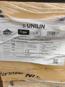 PIR underfloor insulation boards 8x4 new
