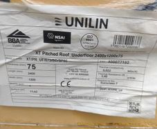 PIR underfloor insulation boards 8x4 new