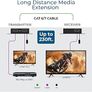 4K HDMI over Ethernet Extender Over CAT5/CAT6/CAT7, with IR Upto 164 Feet - Loop Out - 4K @ 30Hz 1080P Full HD Signal Distribution (EX-170C) Image 3