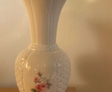Belleek china vase