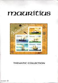 Mauritius Thematic Stamp Collection Folder with 66 stamps included