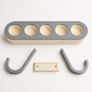 Wall-Mounted Hair Styling Tool Organiser  Hair Dryer & Attachment Holder Image 4