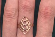 Vintage 9ct Gold Open Work Ring