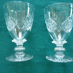 Tudor crystal sherry glasses