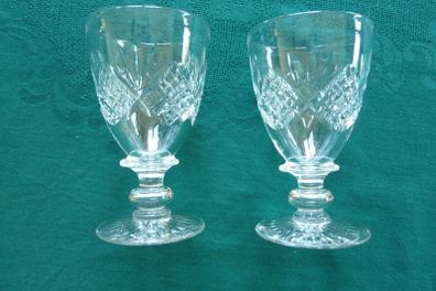 Tudor crystal sherry glasses