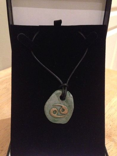 Zodiac Sun Stone Necklace - Cancer