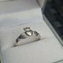 Traditional Irish Sterling 925 Silver Ladies Claddagh Ring Image 2