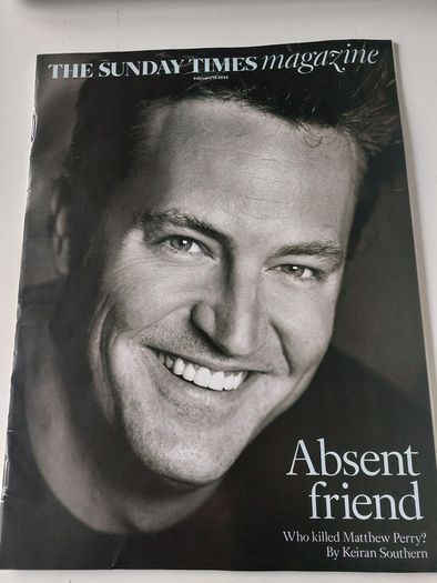 Matthew Perry - Friends - Sunday Times - immaculate condition