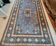 Vintage  Art Deco Turkish Kayseri Rug 260cm x 150cm