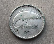 Irish two shilling florin