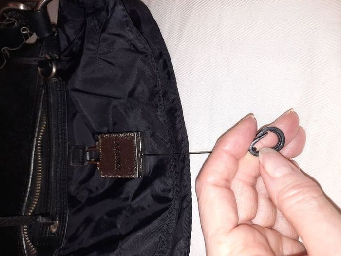 DKNY logo'd Black shoulder bag